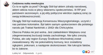 Majk_ - Od czasów Okrągłego Stołu Polska jest kolonią Waszyngtonu, za PRLu byliśmy ni...