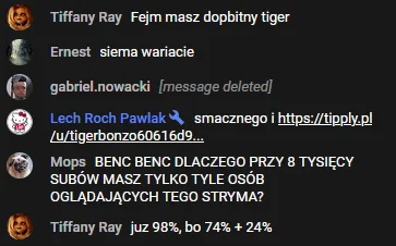 Tykadnik - khyyy Tiffany Ray pojawiło się na strymie i zaraz komentarze tego bezbeka ...