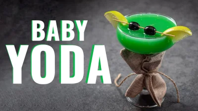 MG78 - Cześć, dziś zapraszam Was do znaleziska BABY YODA - drink dla fanów Gwiezdnych...