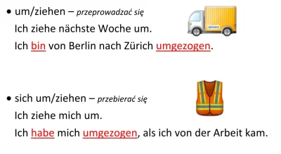 Beti-niemiecki - umziehen vs. sich umziehen 
W kom tłumaczenie. 
#betiuczy codzienn...