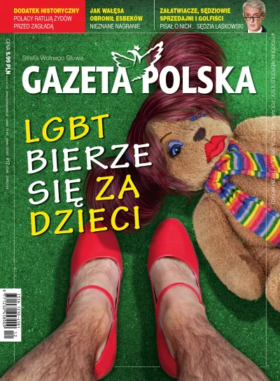 n.....m - Kolejne pissowskie, prawakoidalne urojenia związane z lgbt. Okładka "Gazety...