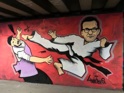 dietyloamoniowy - #mural #koronawirus #morawiecki