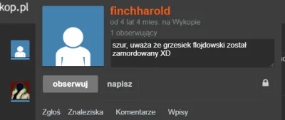 kogut_20 - @finchharold: widzę, że masz iq spróchniałego krzesła i rozmowa z tobą nie...