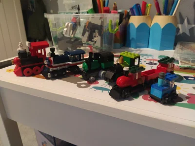 slawek89 - Mini kolekcja mini pociągów mojego mini kolekcjonera #lego