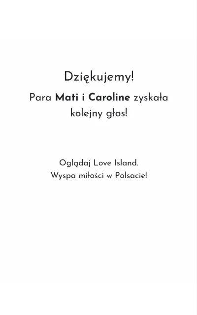 Agnsad - Głosujemy!
#loveisland