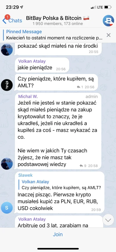 Dorodny_Wieprz - Patrzcie co pisze admin oficjalnej grupy bitbay na telegramie ( ͡° ͜...