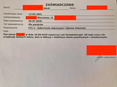 Antydepresant - Dla mnie 10 kwietnia też jest ważną rocznicą. Dokładnie rok temu prze...