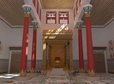 HeruMerenbast - Rekonstrukcja komputerowa sali tronowej faraona Amenhotepa III. 
Do ...