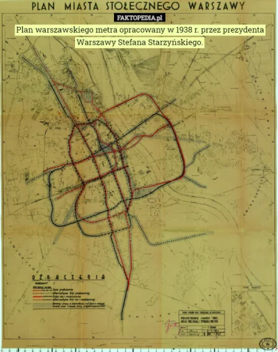 manticore - W 1938 przed WW2 został opracowany taki ciekawy plan metra warszawskiego....