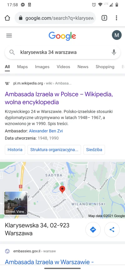 Sieniu - @advert: ale jak wpiszesz adres w google to pojawia się to