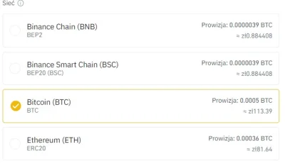 igierr - kupiłem na próbę #bitcoin na binance za około 100zł. Chcę to przelać na port...