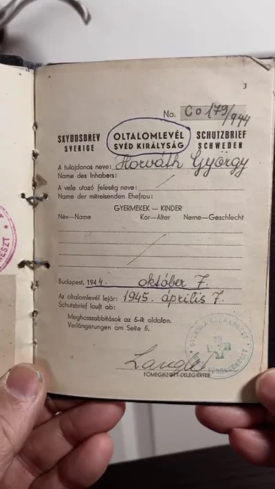 Deykun - Szwedzki list ochrony z 1944:
Podobne były używane by zapewnić bezpieczeńst...
