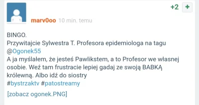 Ogonek55 - @Bugs000Bugs zalatwisz jakieś leki naszemu przegrywowi @marv0oo dziecko ma...