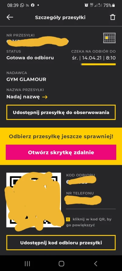 masqar - Mam aplikację Inpost zainstalowaną na telefonie i dostałem wiadomość, że pac...