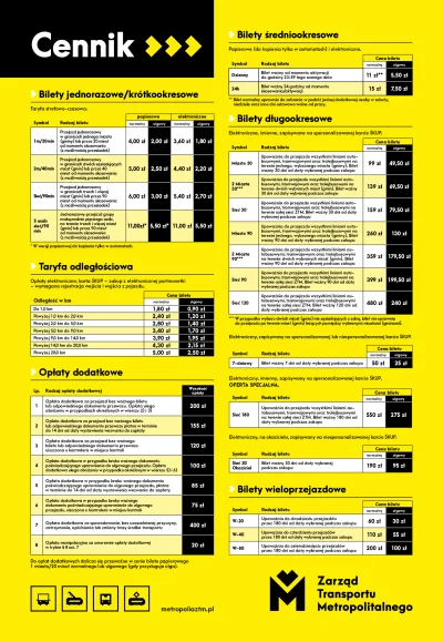 sylwke3100 - Od 19 kwietnia wchodzi nowy cennik biletów komunikacji miejskiej na obsz...