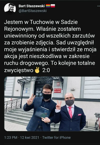 saakaszi - To kolejny taki wyrok sądu, brawo @BartStaszewski
https://www.wykop.pl/lin...