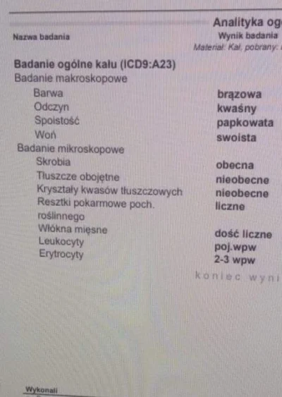 Dygitis - Zaniepokojony ciągłymi biegunkami zrobiłem badanie kału i o ile na większoś...