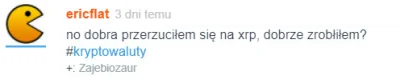 ericflat - ok 80% zysku na całym kapitale w 3 dni... wiem, że to tak na pałę bez dywe...