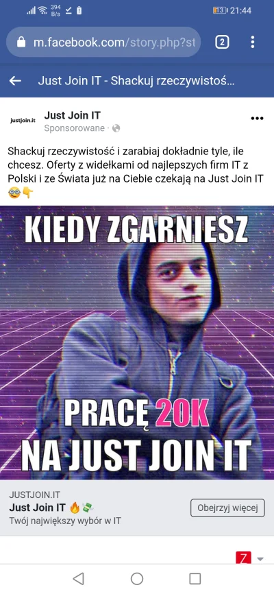 Stivo75 - @JustJoinIT : Zróbcie lepiej znalezisko o tym że wykorzystujecie wizerunki ...