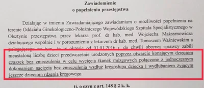 saakaszi - To zawiadomienie napisały dzbany z fundacji Pro - prawo do życia. To ci od...