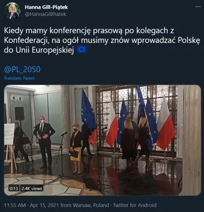 e.....r - Szkoda słów na nierobów z konfederacji. Jak się coś przestawia to po zakońc...