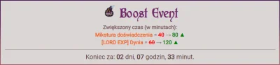 Cyleriapl - BOOST EVENT do 18.04.2021 ‼
▲ Mikstura Doświadczenia: 40 minut → 80 minu...