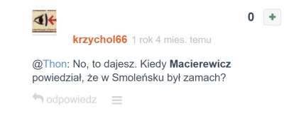 Nadwirus - @krzychol66: Hańbą to jest twoje istnienie, nie nazwę cię po imieniu: