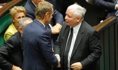 Bnkpl - @kogi: uwaga zdjęcie Jarosława Kaczyńskiego z Donaldem Tuskiem z 2014, widać ...