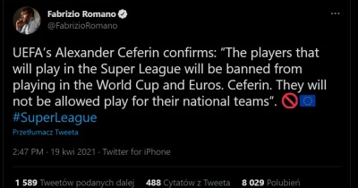 1.....2 - @CzaryMarek: SuperLiga poszła na całość to i UEFA idzie na całość
