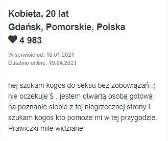 p.....c - znalazłem idealny profil dla #przegryw ( ͡° ͜ʖ ͡°)

#datezone #blackpill ...