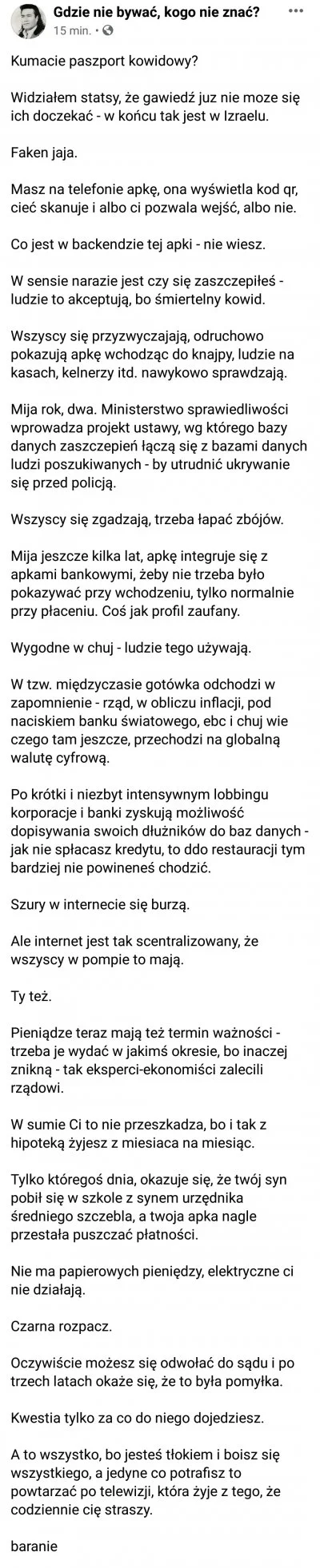 glaaki - polacy dali sobie wmowic ze sezonowa choroba podobna do grypy wystarczy do t...