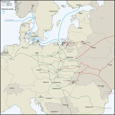Hyrieus - Mapa. Główne szlaki kolejowe w handlu między Europą i Chinami

#mapa #map...