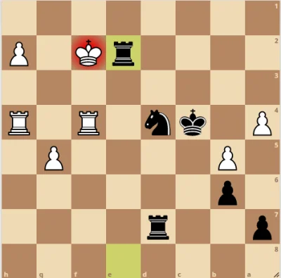 Dawidk01 - czemu król biały nie może bić wieży?
#szachy