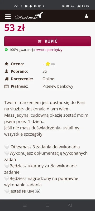 Ifter - Wiecie ze za jedyne 53 zł mozecie zostać nikim dla polki i jej służyć? 
#bla...