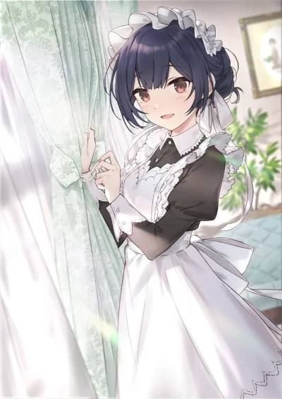 l.....f - #randomanimeshit #idolmaster #idolmastershinycolors #rinzemorino #maid #ani...