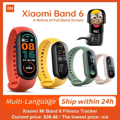 n____S - Xiaomi Mi Band 6 Fitness Tracker
Cena: $35.48
Koszt wysyłki: $0.00
Sklep:...