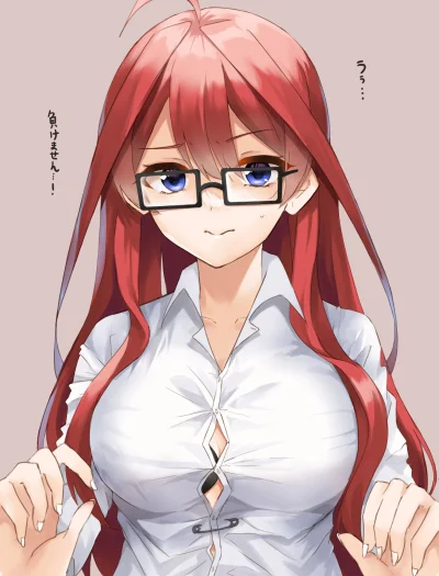 m.....y - @ludendorf: 乁(♥ ʖ̯♥)ㄏ

#randomanimeshit #anime #meganekko #gotoubunnohana...