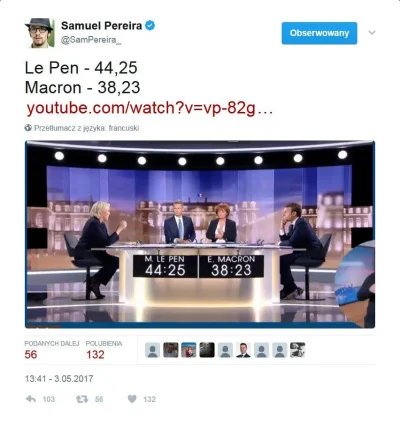 SpaghettiSupernova - @NamorKalop: Poparcie dla Le Pen rośnie w tempie jednej setnej p...