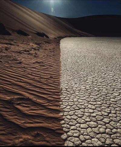 PalNick - #ciekawscycom

Kiedy piasek pustyni spotyka się z wyschniętym jeziorem......