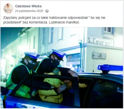 Szewczenko - Po jednym z protestów na ulicach Lublińca pod koniec października 2020 r...