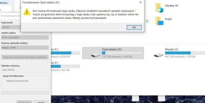 takijeden7 - Wie ktoś dlaczego nie mogę sformatować tej partycji? Nic na niej nie ma,...