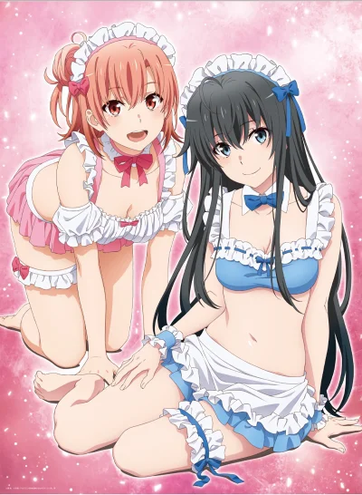 l.....f - #randomanimeshit #oregairu #yuiyuigahama #yukinoyukinoshita #maid #redeyesa...