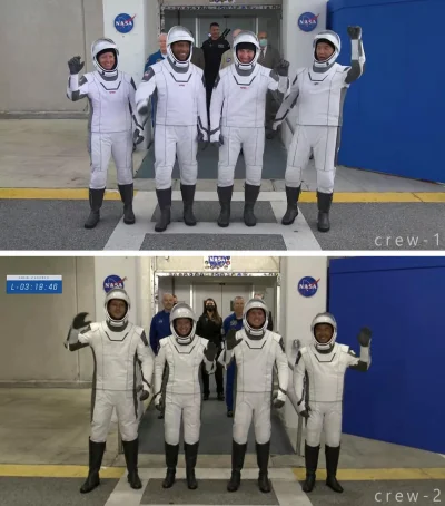 Bager - Ulepszenia kombinezonu między Crew 1 i 2 
#spacex