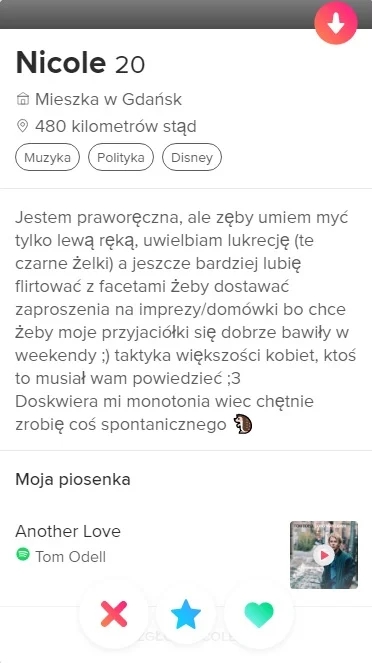 pieszczosnkiemnaglowie - Przynajmniej jest szczera ( ͡~ ͜ʖ ͡°)
#tinder #logikarozowy...