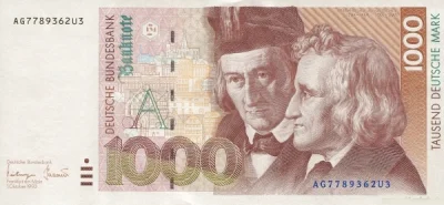 BobMarlej - Wzorem niemieckiego banknotu 1000 marek też proponuję pewnych dwóch braci...