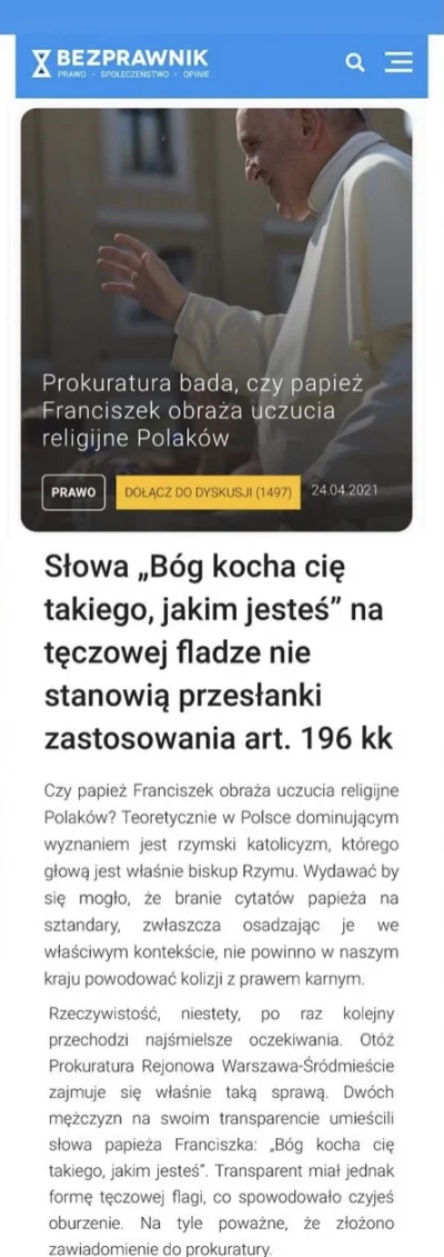 picaobojetniejaka - do czego to doszło, papież polakow szkaluje ( ͡° ʖ̯ ͡°) 

#hehesz...