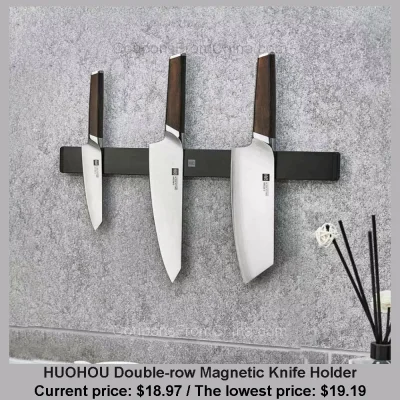 n____S - HUOHOU Double-row Magnetic Knife Holder
Cena: $18.97 (najniższa w historii:...