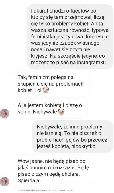 ciachostko - piszę o kobietach bo jestem kobietą ale wystarczy wspomnieć o gejach i s...