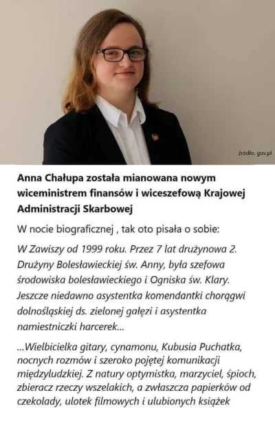 MoFaja - @Oline Spokojnie, wyjdziemy z tego. Mamy przecież nową panią wiceminister fi...