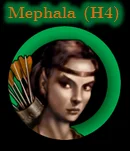 Zdzisiaczek - W czwartej części Mephala została łuczniczką.